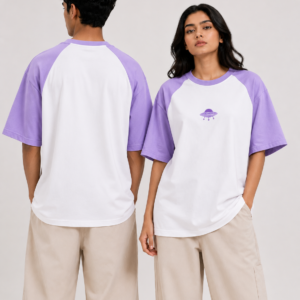 UFO Sighting Embroidery Raglan T-Shirt
