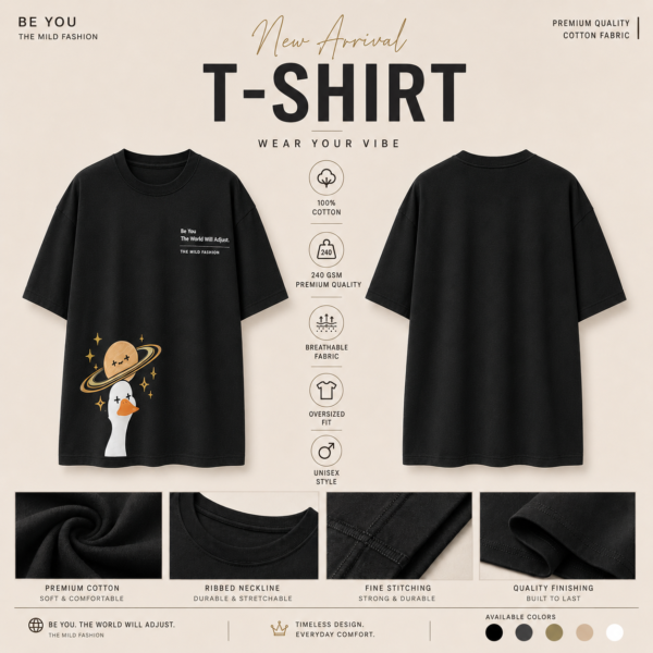 TMF Space Duck Oversized T-Shirt