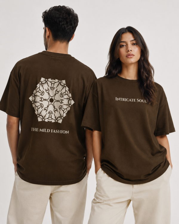 Intricate Soul — Mandala Brown T-Shirt