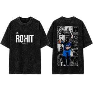 The Mild Fashion x Rohit Sharma “HITMAN” Oversized Acid Wash T-Shirt – Limited Edition